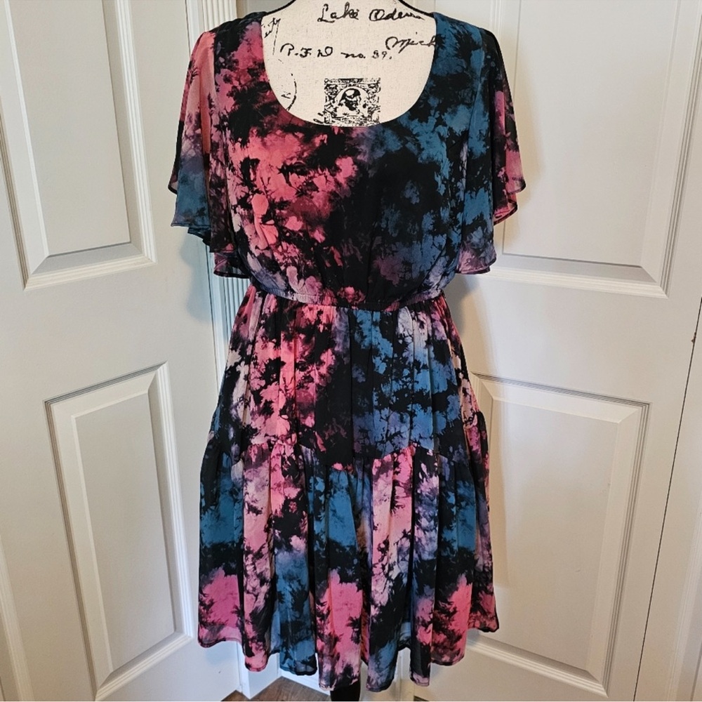 Torrid Multicolor Tie-Dye Dress - 00